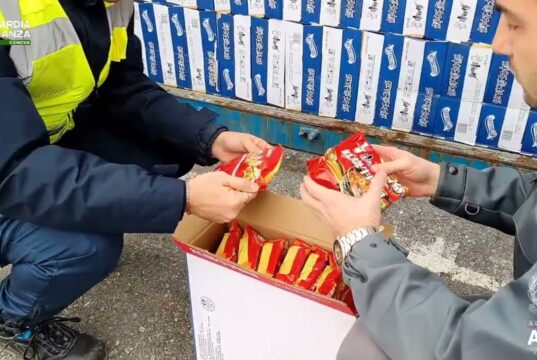 Porto di Genova-Prà, sequestrate oltre 85mila confezioni di noodles irregolari: contenevano proteine animali vietate Porto di Genova-Prà, sequestrate oltre 85mila confezioni di noodles irregolari: contenevano proteine animali vietate