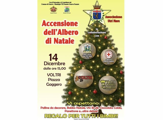 Voltri accende l’albero di Natale