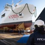 Varata a Riva Trigoso la nave “Quirinale” della Marina