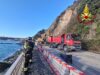 Frana ad Arenzano, notte di lavoro per i Vigili del Fuoco