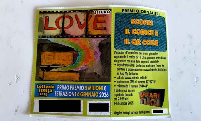 Lotteria Italia 2025 in Liguria: oltre 232mila biglietti venduti, Genova traina la crescita