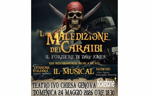 la maledizione dei Caraibi La Maledizione dei Caraibi arriva al Teatro Ivo Chiesa di Genova