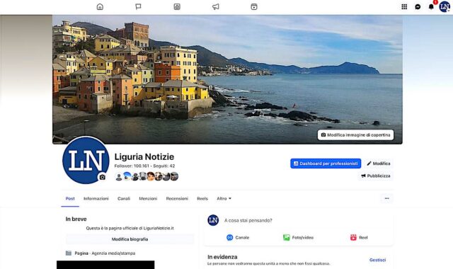 Liguria Notizie supera i 100 mila follower su Facebook