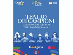 Teatro dei Campioni a Genova: il 12 gennaio la grande festa finale di “Liguria 2025 – Regione Europea dello Sport” Teatro dei Campioni a Genova: il 12 gennaio la grande festa finale di “Liguria 2025 – Regione Europea dello Sport”