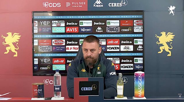 genoa De Rossi De Rossi: Genoa, qualità in crescita col Torino