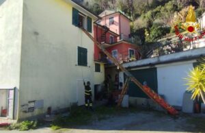 Carasco, soccorso complesso in via Pian del Mulino Carasco, soccorso complesso in via Pian del Mulino
